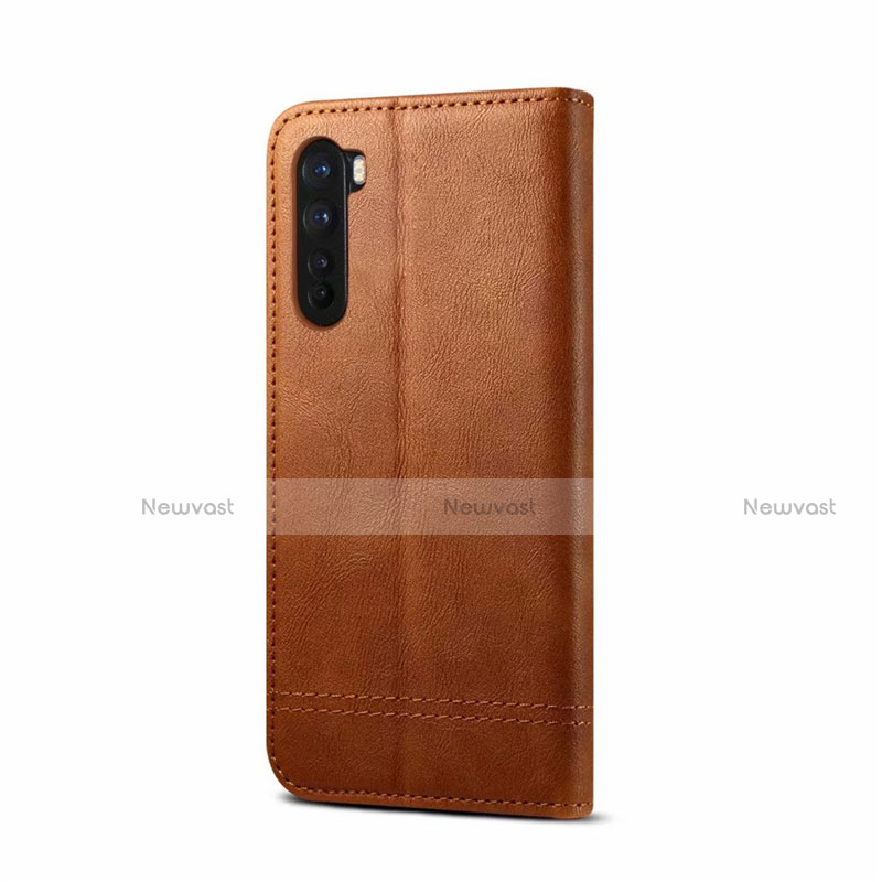 Leather Case Stands Flip Cover L09 Holder for OnePlus Nord