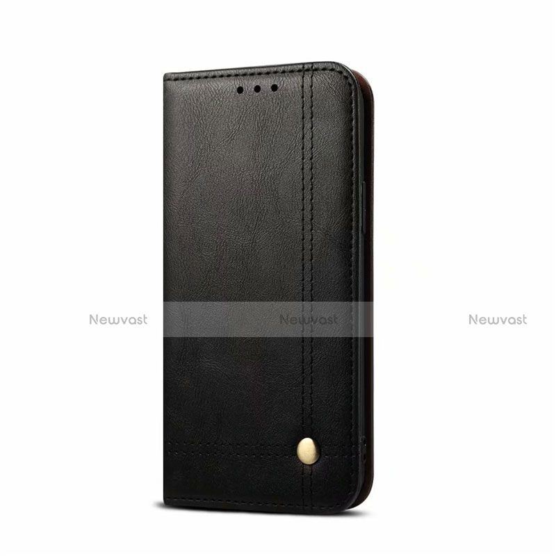 Leather Case Stands Flip Cover L09 Holder for OnePlus Nord Black