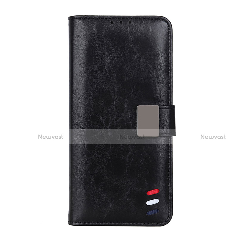 Leather Case Stands Flip Cover L09 Holder for Oppo Reno5 Pro 5G Black