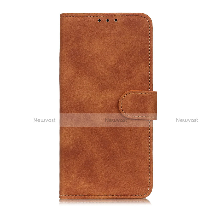 Leather Case Stands Flip Cover L09 Holder for Samsung Galaxy S20 FE 2022 5G Brown