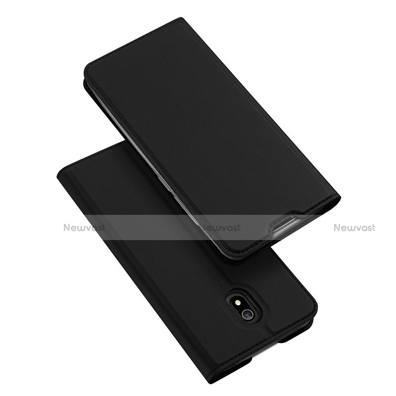Leather Case Stands Flip Cover L09 Holder for Xiaomi Redmi 8A Black