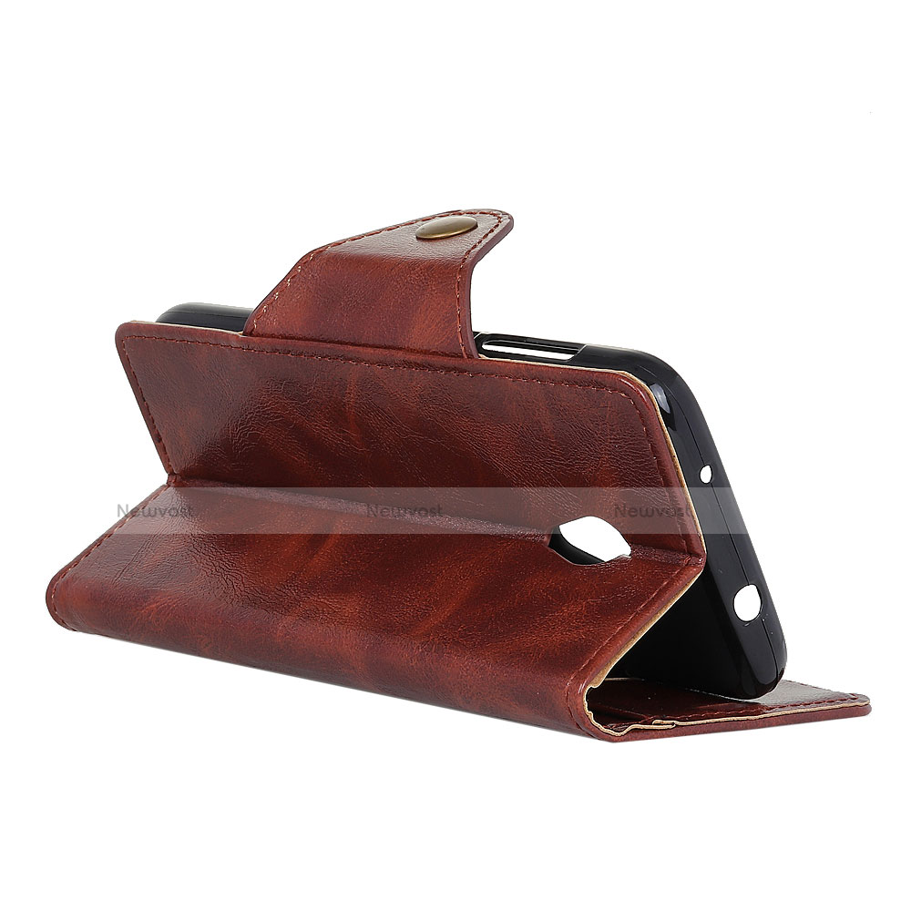 Leather Case Stands Flip Cover L10 Holder for Alcatel 1X (2019)