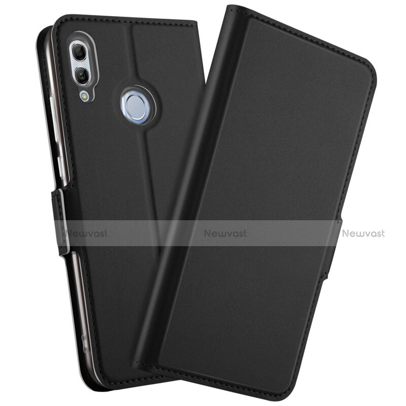 Leather Case Stands Flip Cover L10 Holder for Huawei Honor 10 Lite Black