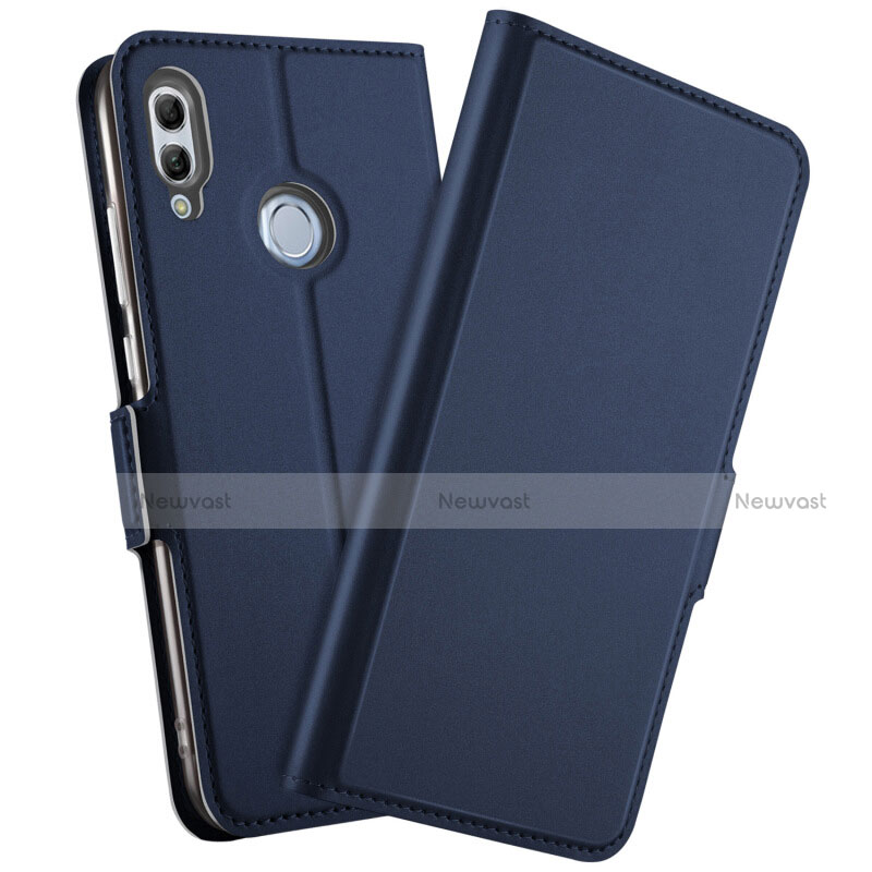 Leather Case Stands Flip Cover L10 Holder for Huawei Honor 10 Lite Blue