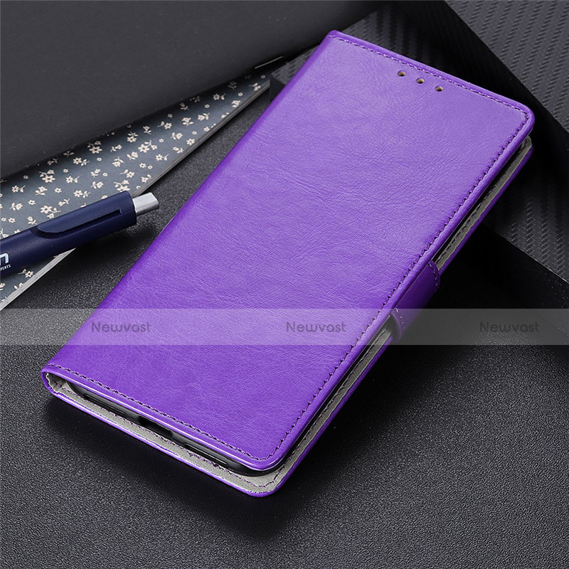 Leather Case Stands Flip Cover L10 Holder for Nokia 8.3 5G Purple
