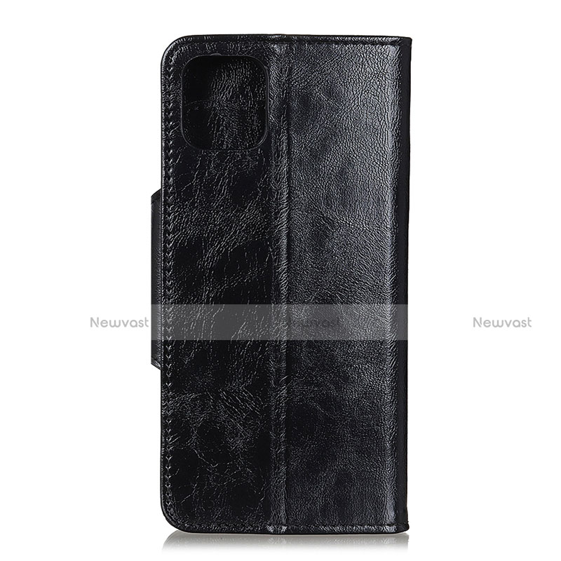 Leather Case Stands Flip Cover L10 Holder for Samsung Galaxy A71 5G Black