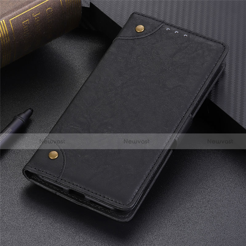 Leather Case Stands Flip Cover L10 Holder for Samsung Galaxy S20 Lite 5G Black