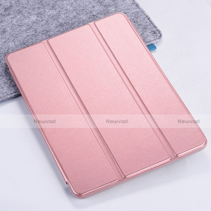 Leather Case Stands Flip Cover L11 for Apple New iPad 9.7 (2017) Rose Gold