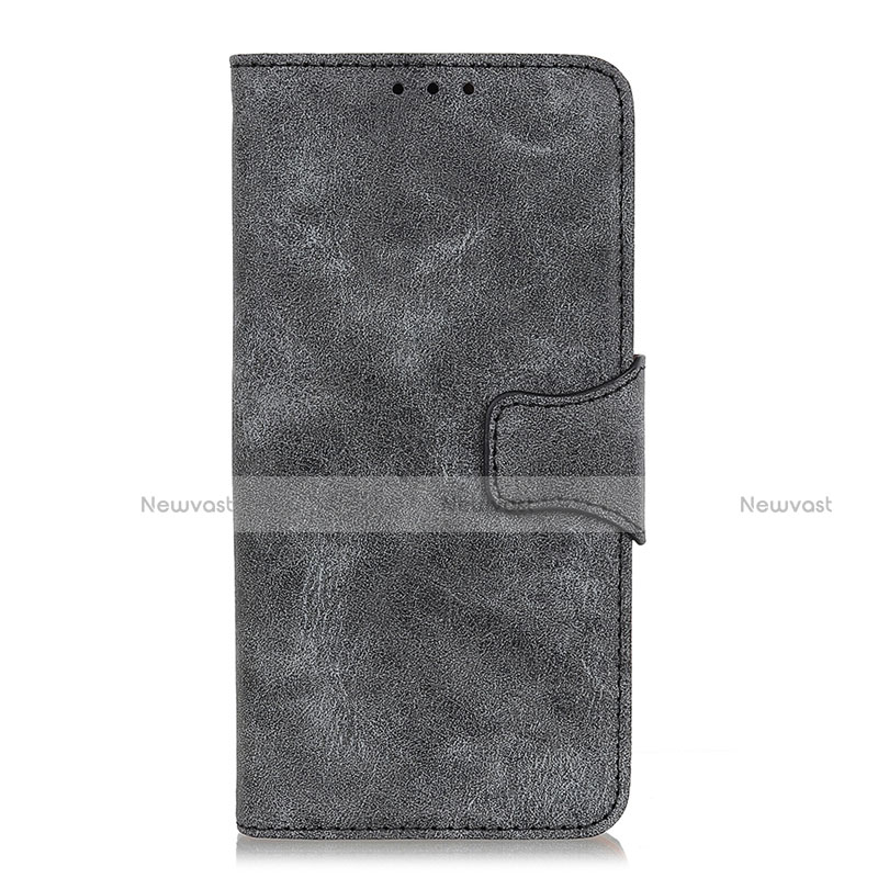 Leather Case Stands Flip Cover L11 Holder for Huawei Nova 7i Gray