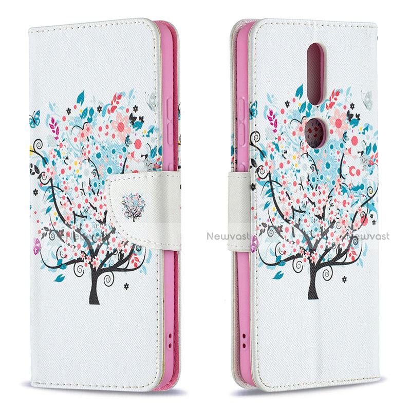 Leather Case Stands Flip Cover L11 Holder for Nokia 2.4 White