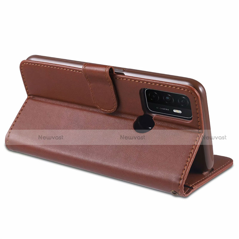 Leather Case Stands Flip Cover L11 Holder for Oppo A53s