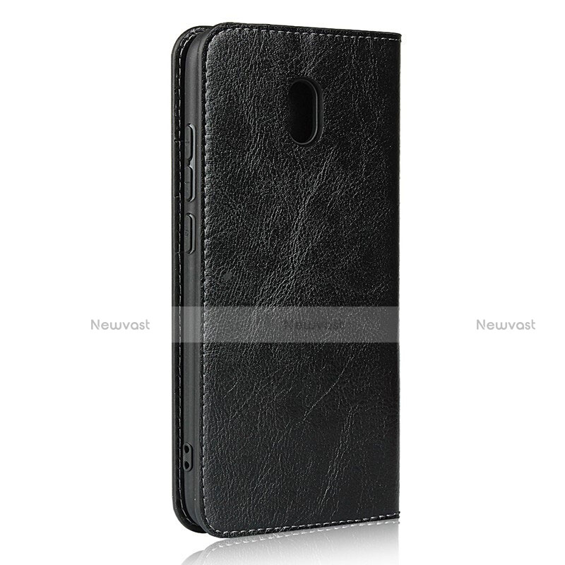 Leather Case Stands Flip Cover L11 Holder for Xiaomi Redmi 8A Black