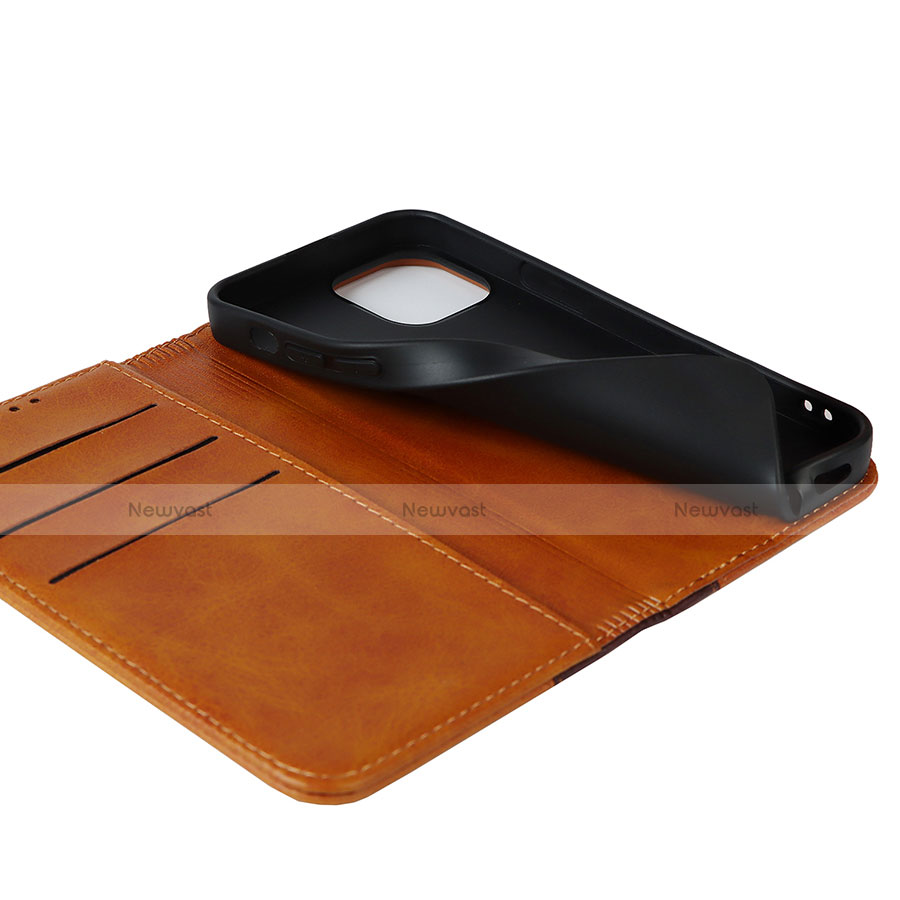 Leather Case Stands Flip Cover L12 Holder for Apple iPhone 14