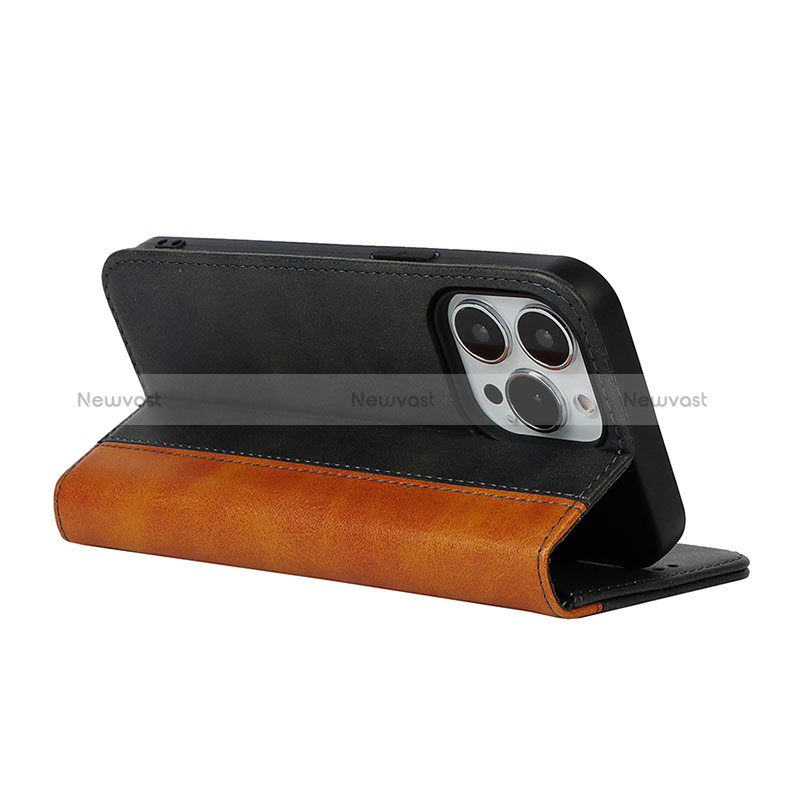 Leather Case Stands Flip Cover L12 Holder for Apple iPhone 14 Pro Max