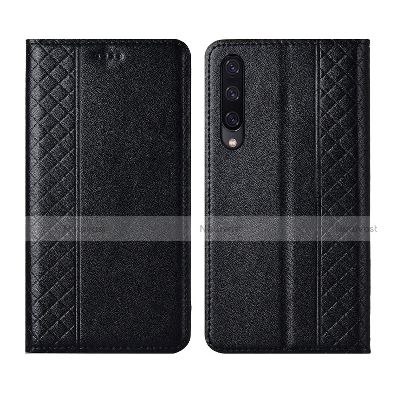 Leather Case Stands Flip Cover L12 Holder for Huawei Y9s Black