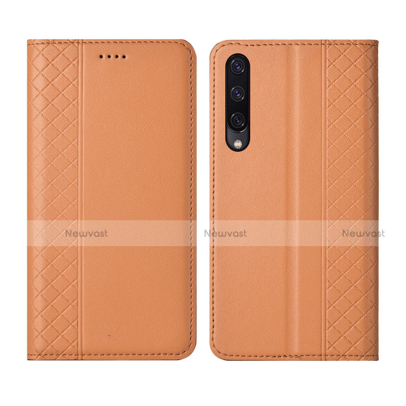 Leather Case Stands Flip Cover L12 Holder for Huawei Y9s Orange