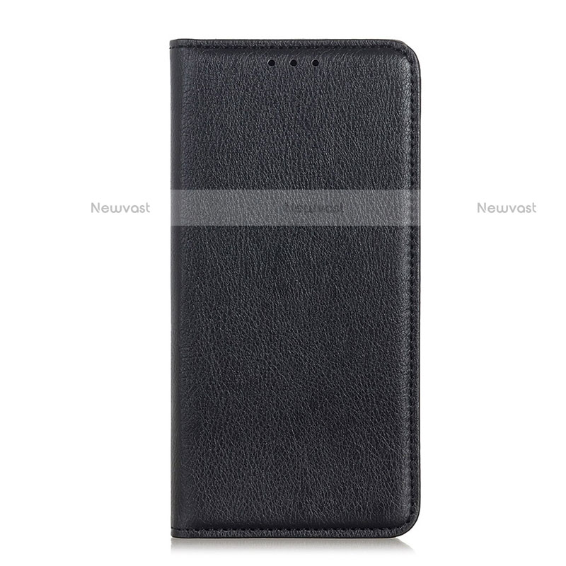 Leather Case Stands Flip Cover L12 Holder for Realme V5 5G Black