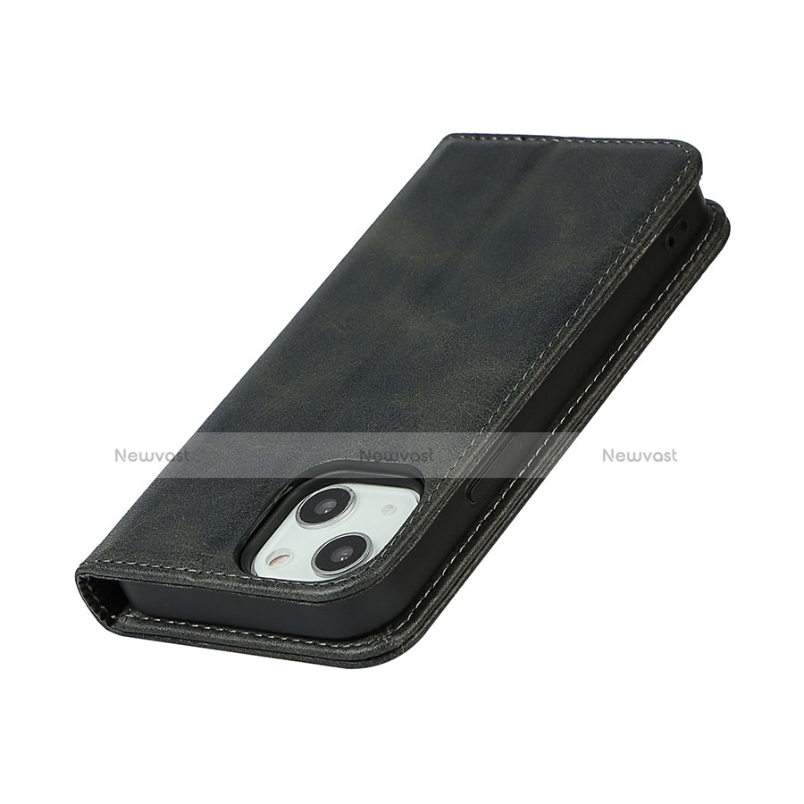 Leather Case Stands Flip Cover L14 Holder for Apple iPhone 13 Mini