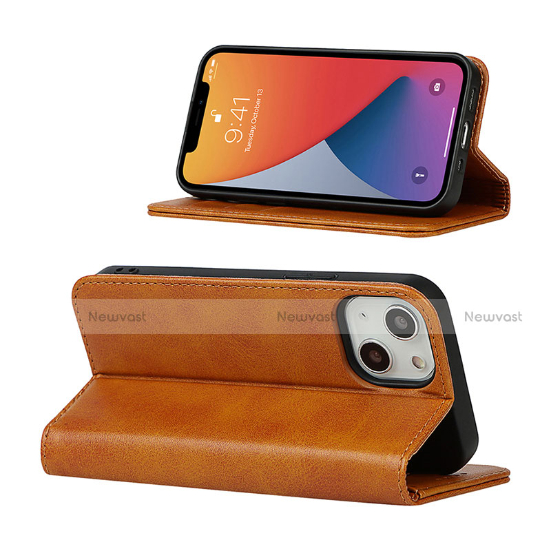 Leather Case Stands Flip Cover L14 Holder for Apple iPhone 13 Mini