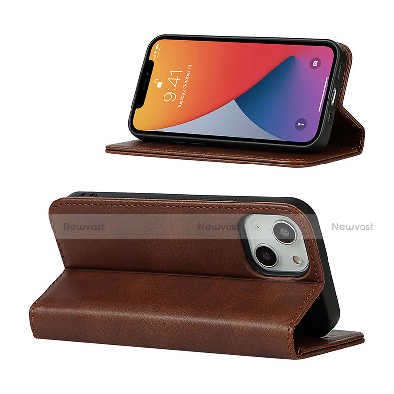 Leather Case Stands Flip Cover L14 Holder for Apple iPhone 14 Plus