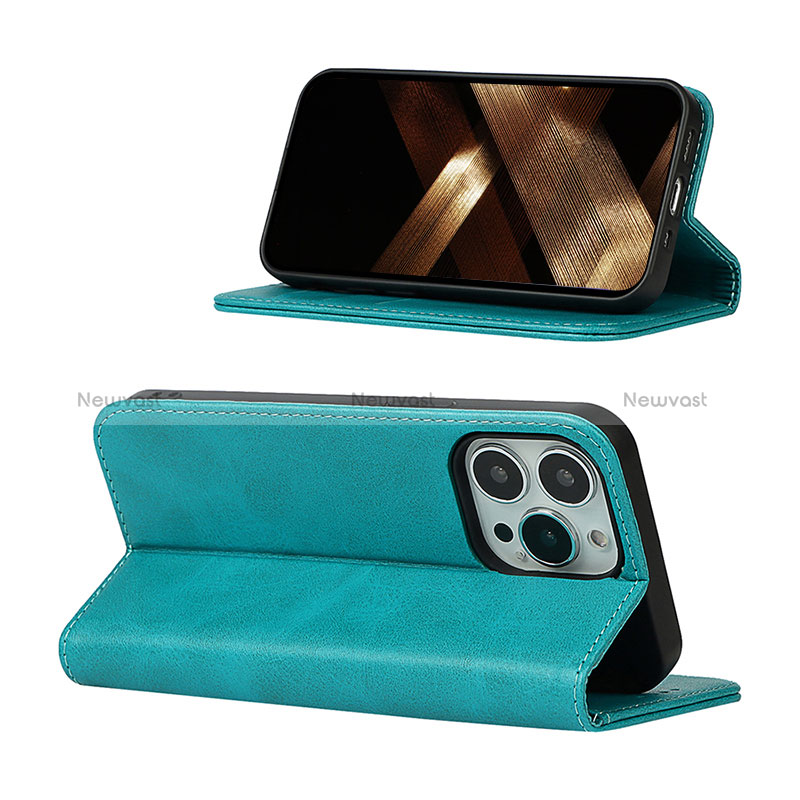Leather Case Stands Flip Cover L14 Holder for Apple iPhone 14 Pro