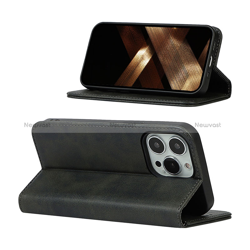 Leather Case Stands Flip Cover L14 Holder for Apple iPhone 14 Pro Max