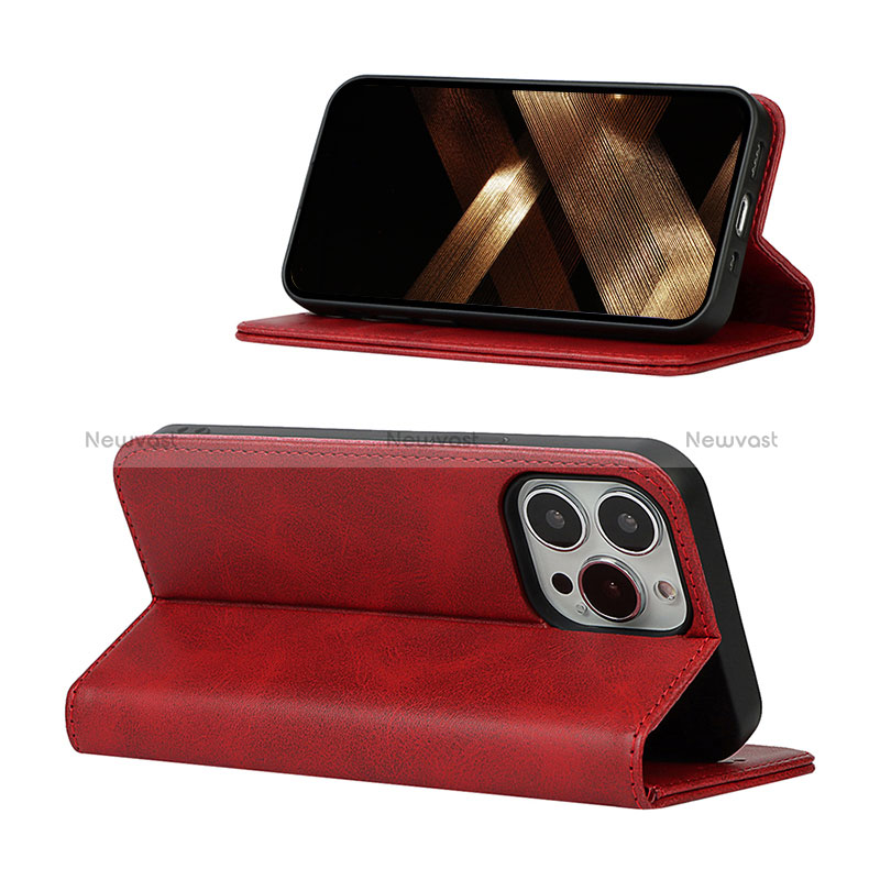 Leather Case Stands Flip Cover L14 Holder for Apple iPhone 14 Pro Max