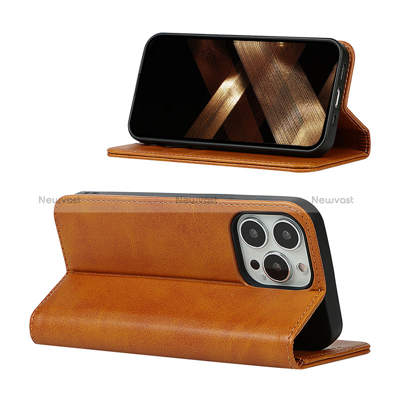 Leather Case Stands Flip Cover L14 Holder for Apple iPhone 14 Pro Max