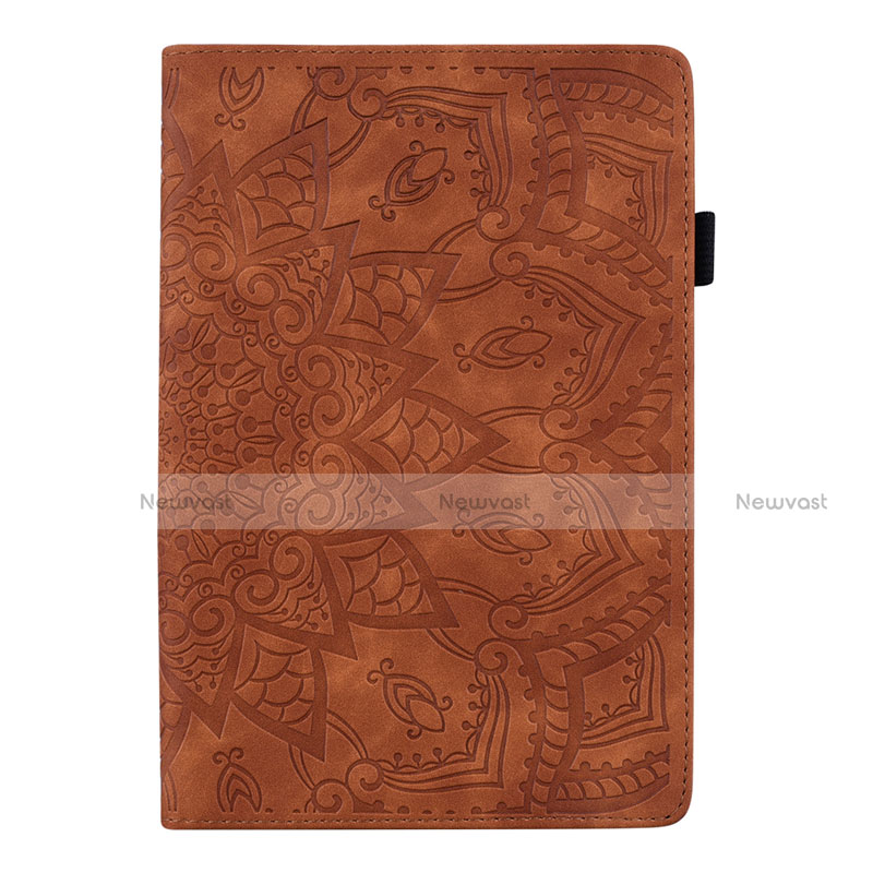 Leather Case Stands Flip Cover L14 Holder for Huawei MediaPad M6 10.8 Brown