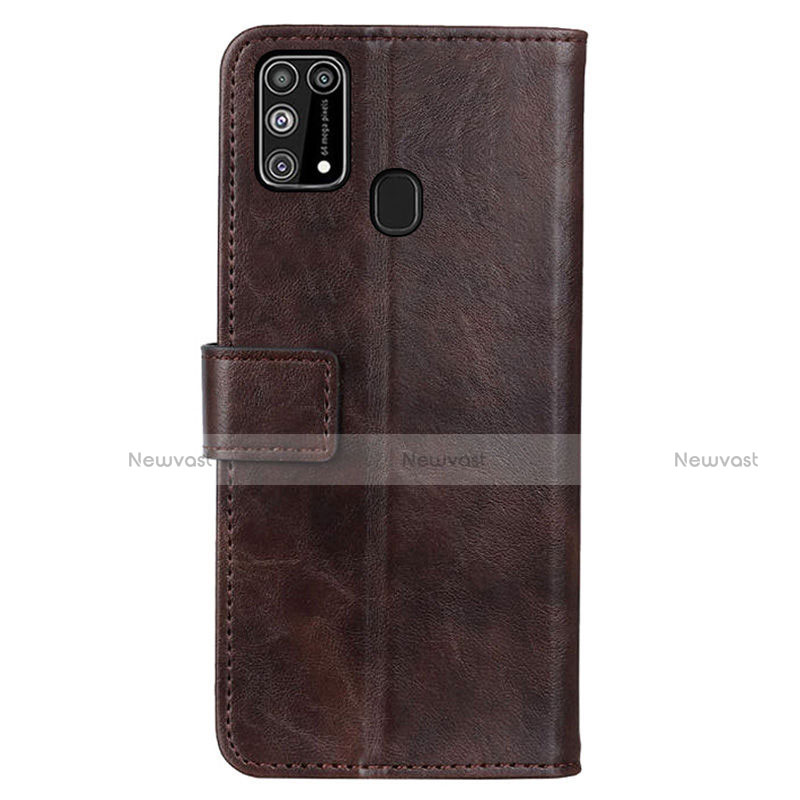 Leather Case Stands Flip Cover L14 Holder for Samsung Galaxy M21s