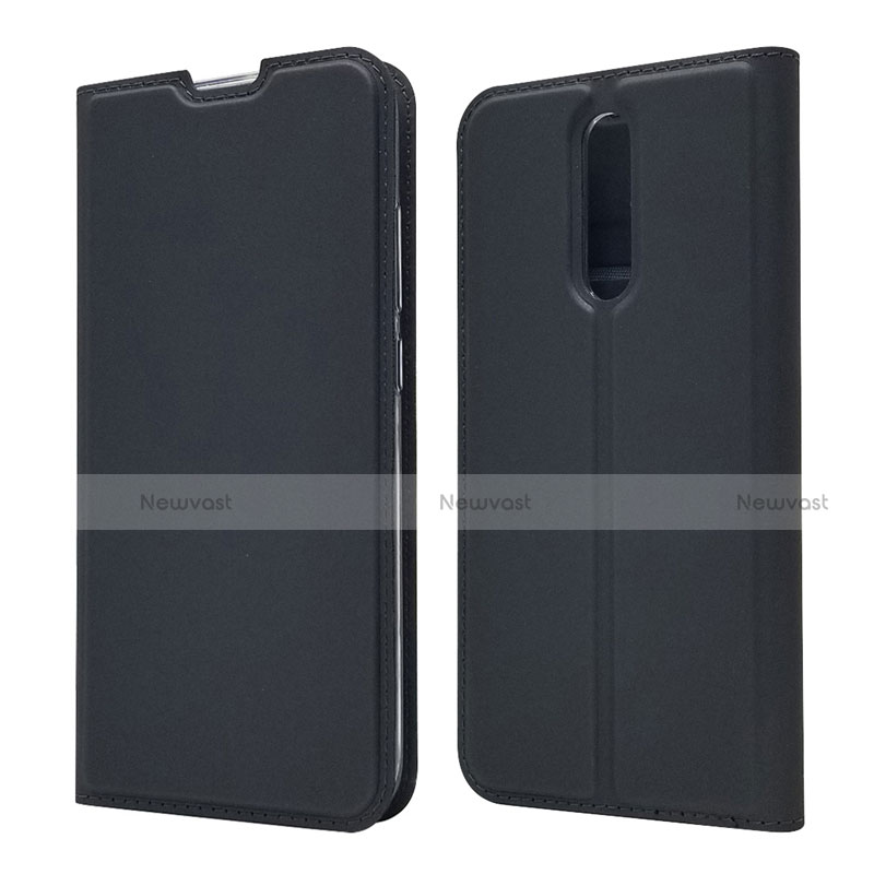 Leather Case Stands Flip Cover L14 Holder for Xiaomi Redmi 8 Black