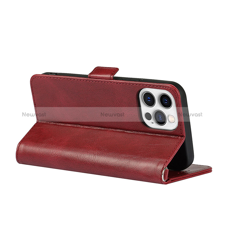 Leather Case Stands Flip Cover L15 Holder for Apple iPhone 14 Pro Max