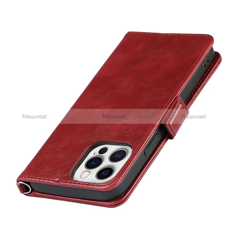 Leather Case Stands Flip Cover L15 Holder for Apple iPhone 14 Pro Max