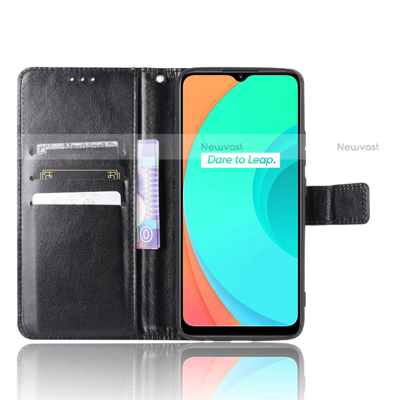 Leather Case Stands Flip Cover L15 Holder for Realme C11