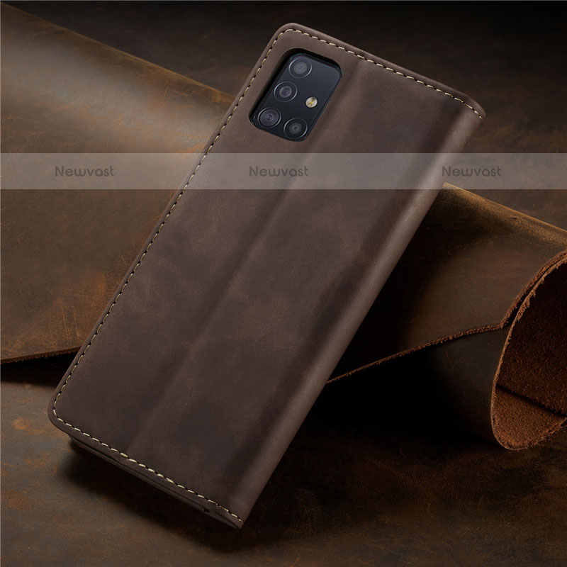 Leather Case Stands Flip Cover L15 Holder for Samsung Galaxy A71 4G A715