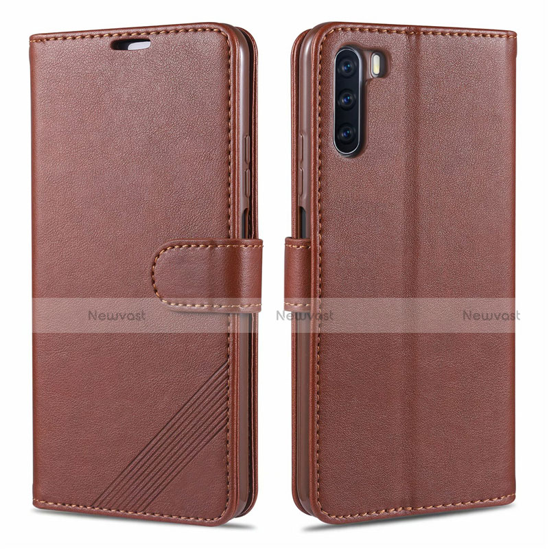 Leather Case Stands Flip Cover L16 Holder for Huawei Mate 40 Lite 5G Brown