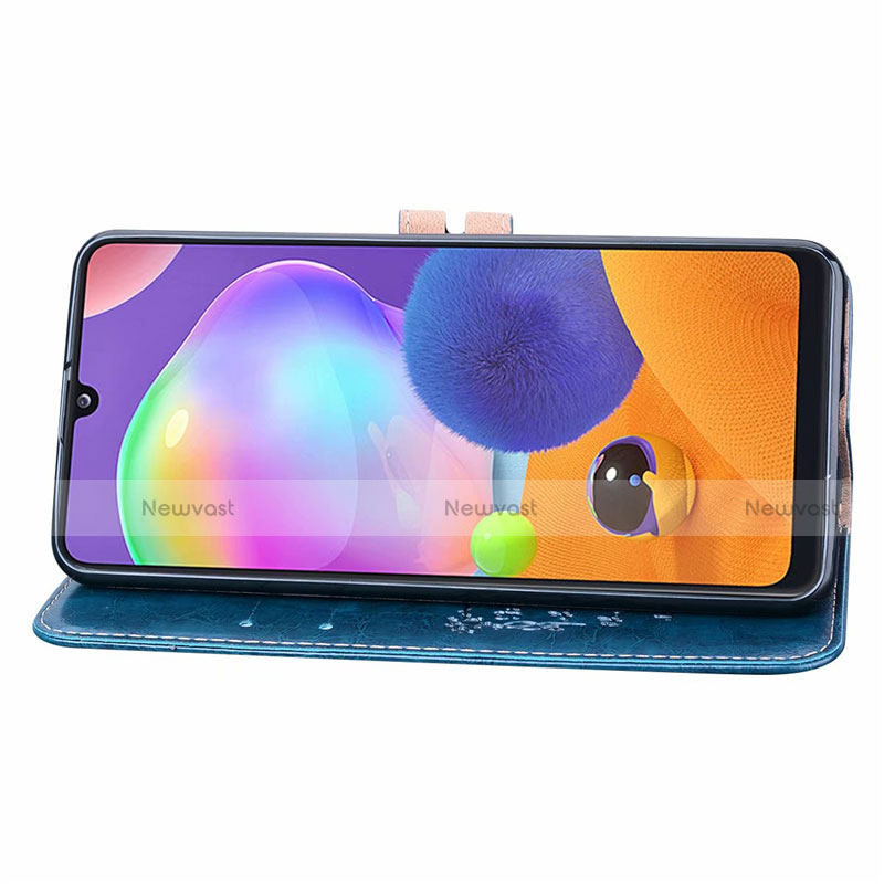 Leather Case Stands Flip Cover L16 Holder for Samsung Galaxy A31