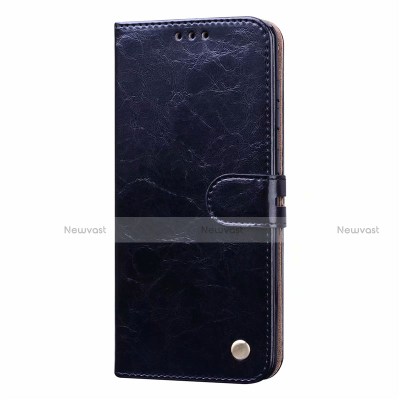 Leather Case Stands Flip Cover L16 Holder for Samsung Galaxy A31 Black