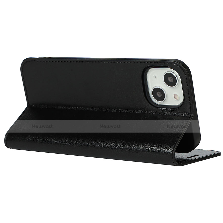 Leather Case Stands Flip Cover L17 Holder for Apple iPhone 14