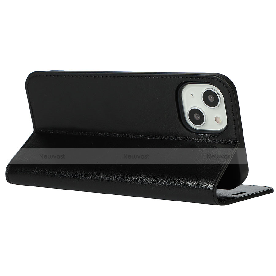 Leather Case Stands Flip Cover L17 Holder for Apple iPhone 14 Plus