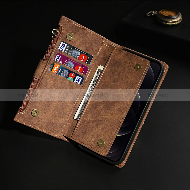 Leather Case Stands Flip Cover L17 Holder for Apple iPhone 14 Pro