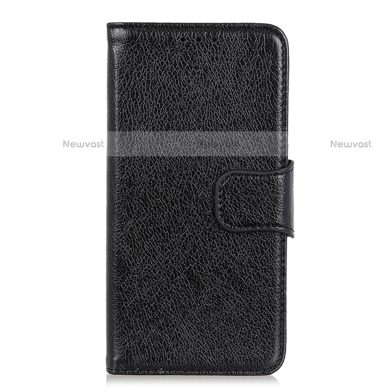 Leather Case Stands Flip Cover L17 Holder for Realme V5 5G Black