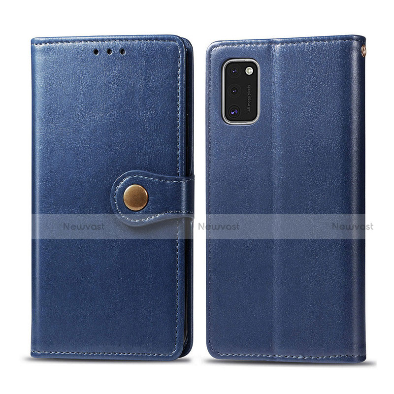 Leather Case Stands Flip Cover L18 Holder for Samsung Galaxy A41