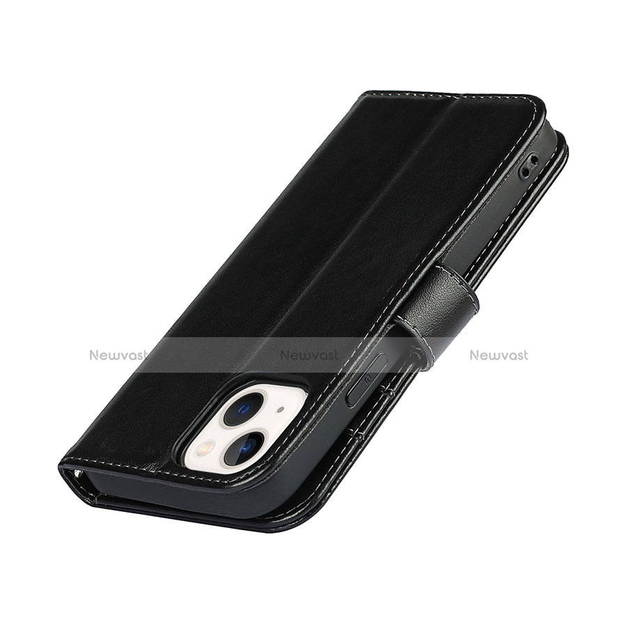 Leather Case Stands Flip Cover L19 Holder for Apple iPhone 13 Mini