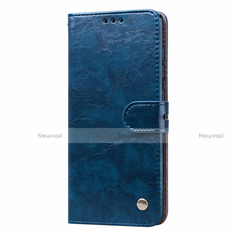 Leather Case Stands Flip Cover L23 Holder for Samsung Galaxy A71 5G Sky Blue