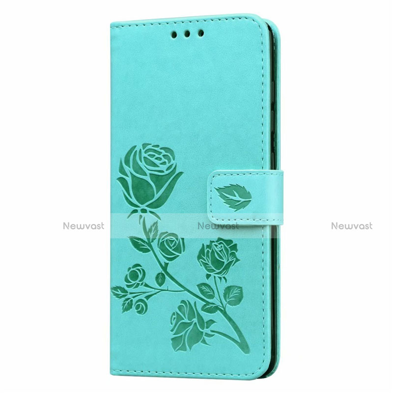 Leather Case Stands Flip Cover L24 Holder for Samsung Galaxy A71 5G Green