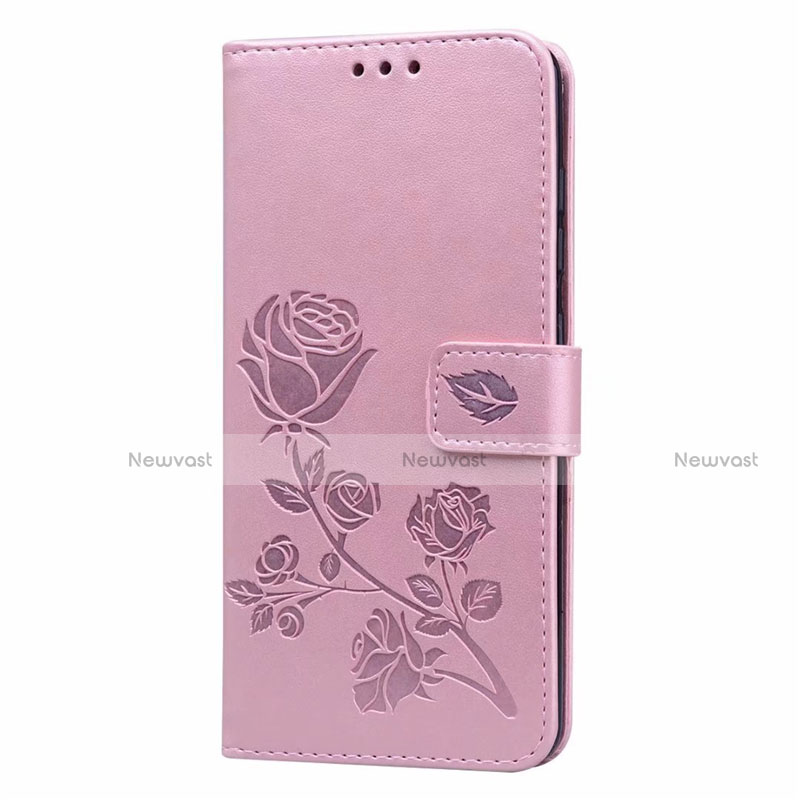 Leather Case Stands Flip Cover L24 Holder for Samsung Galaxy A71 5G Pink