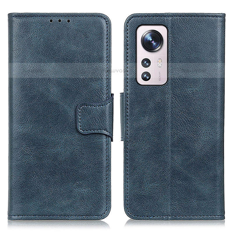 Leather Case Stands Flip Cover M06L Holder for Xiaomi Mi 12S Pro 5G Blue