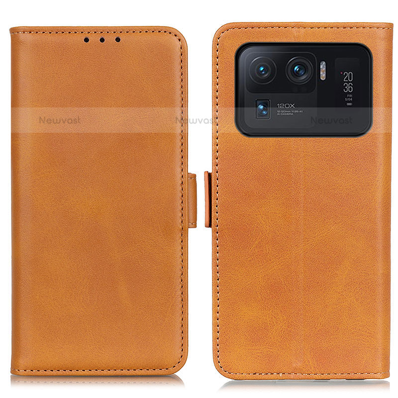 Leather Case Stands Flip Cover M15L Holder for Xiaomi Mi 11 Ultra 5G Khaki