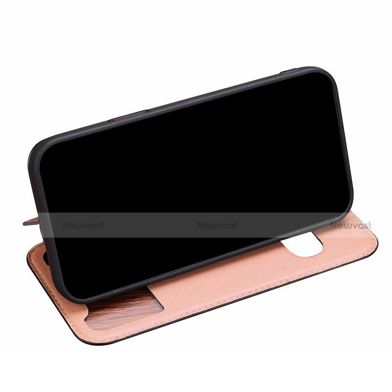 Leather Case Stands Flip Cover N01 Holder for Apple iPhone 12